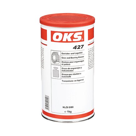 Exemplary representation: OKS 427, gear and bearing grease (tin)