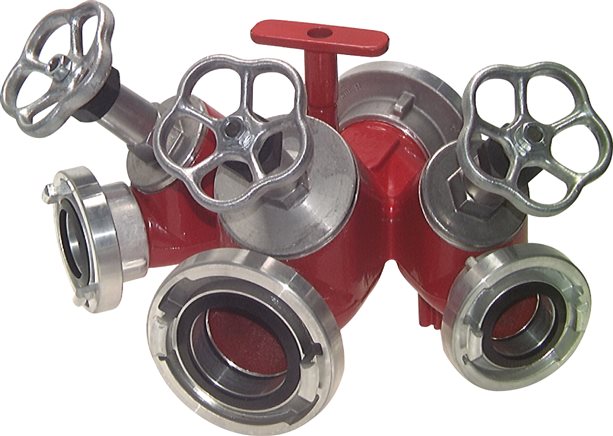 Exemplary representation: Storz manifold 3-fold with valve shut-off